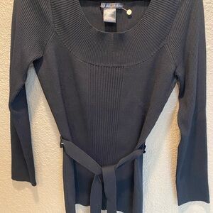 United States Sweaters Black Ribbed Knit Sweater